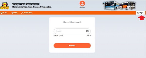press msrtc login button